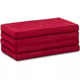 Folding Mattress, 200 cm x 80 cm, red monochrome