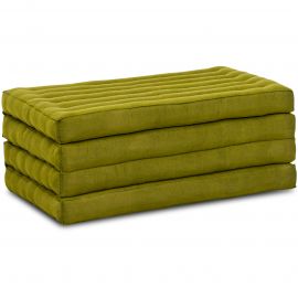 Folding Mattress, 200 cm x 80 cm, green monochrome