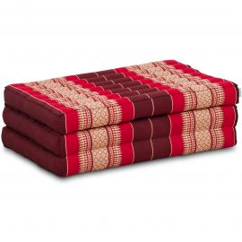 Folding Mattress, 140 cm x 70 cm, ruby-red