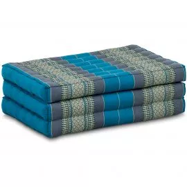 Folding Mattress, 140 cm x 70 cm, light blue