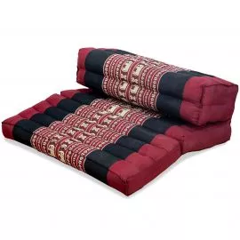 Block pillow (foldable) red / elephants