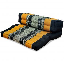 Block pillow (foldable) black / orange