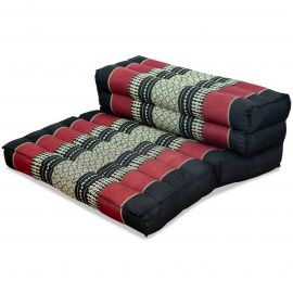 Block pillow (foldable) black / red