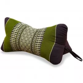 Bone Neck Pillow, brown / green