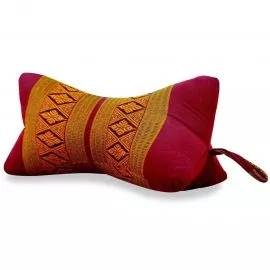 Bone Neck Pillow, red / yellow
