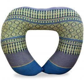 Kapok Neck Pillow, light blue