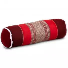 Kapok Bolster, Neck Pillow, ruby-red