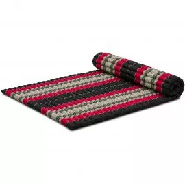 Roll Up Mattress, L, black / red