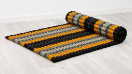 Roll Up Mattress, L, black / orange