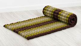 Roll Up Mattress, M, brown / green