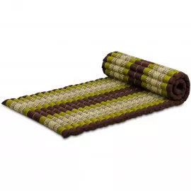 Roll Up Mattress, M, brown / green