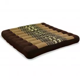Kapok Seat Cushion, Size L,  brown elephants