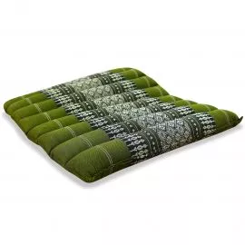 Kapok Quilted Seat Cushion, Size M, green