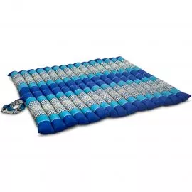 Kapok Quilted Cushion 75 cm (Blue)