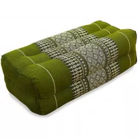 Block pillow, green