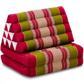 Thai Cushion 2 Fold, red / green