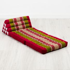 Thai Cushion 2 Fold, red / green