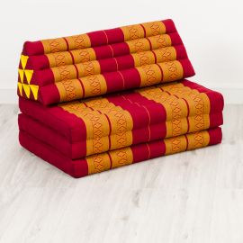Thai Cushion XXL-Width, red / yellow