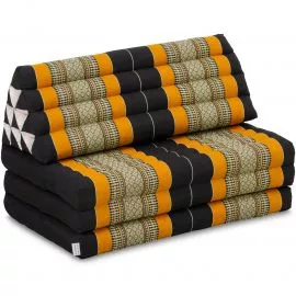 Thai Cushion XXL-Width, black / orange