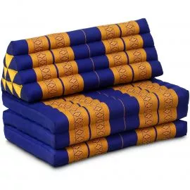 Thai Cushion XXL-Width, blue / yellow