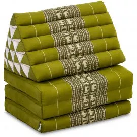 Thai Cushion XXL-Height, green elephants
