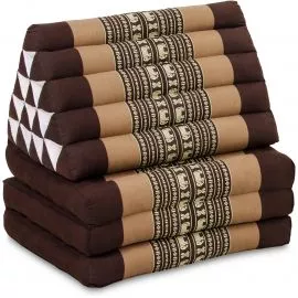 Thai Cushion XXL-Height, brown elephants