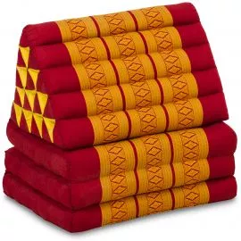 Thai Cushion XXL-Height, red / yellow