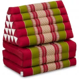 Thai Cushion XXL-Height, red / green