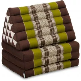 Thai Cushion XXL-Height, brown / green