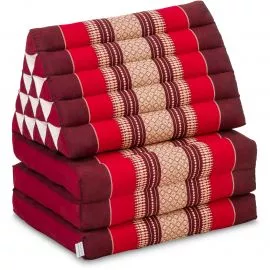 Thai Cushion XXL-Height, ruby-red