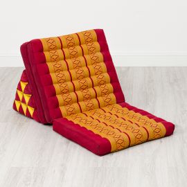 Thai Cushion 3 Fold, red / yellow