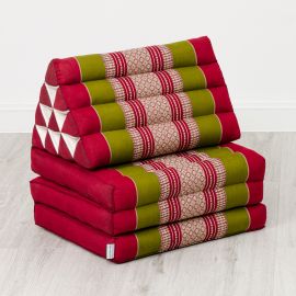 Thai Cushion 3 Fold, red / green