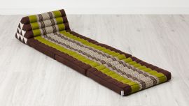 Thai Cushion 3 Fold, brown / green