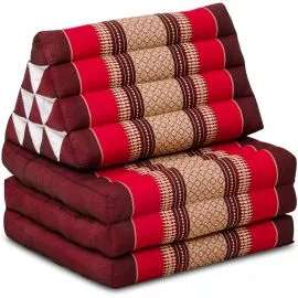 Thai Cushion 3 Fold, ruby-red
