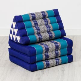 Thai Cushion 3 Fold, blue