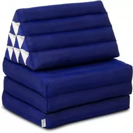 Thai Cushion 3 Fold, blue monochrome