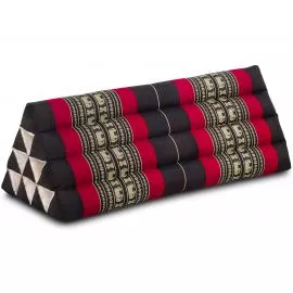 Triangle Cushion XXL-Width, black elephants