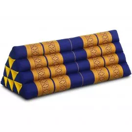 Triangle Cushion XXL-Width, blue / yellow