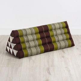 Triangle Cushion XXL-Width, brown / green