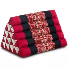 Triangle Cushion XXL-Height, red elephants