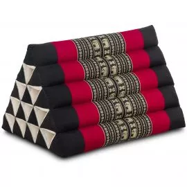 Triangle Cushion XXL-Height, black elephants