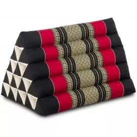 Triangle Cushion XXL-Height, black / red