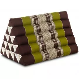 Triangle Cushion XXL-Height, brown / green
