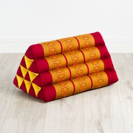 Triangle Cushion, red / yellow