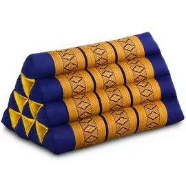 Triangle Cushion, blue / yellow