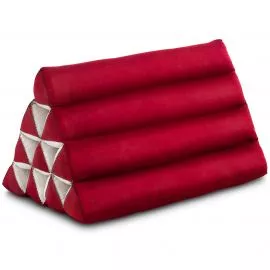 Triangle Cushion, monochrome, red