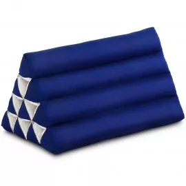 Triangle Cushion, monochrome, blue