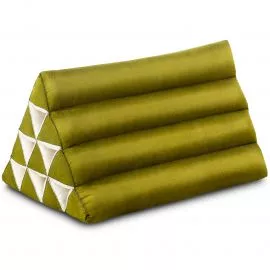 Triangle Cushion, monochrome, green