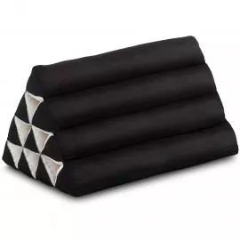 Triangle Cushion, monochrome, black