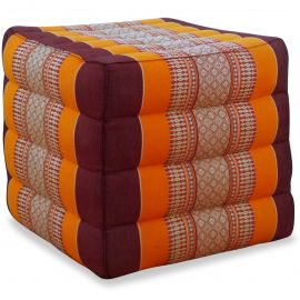 Kapok Cube Pillow, orange